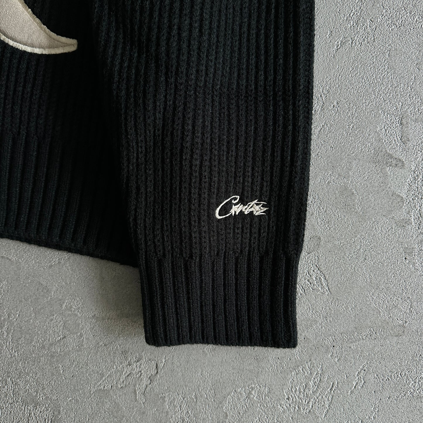 Corteiz Crest Knit Black