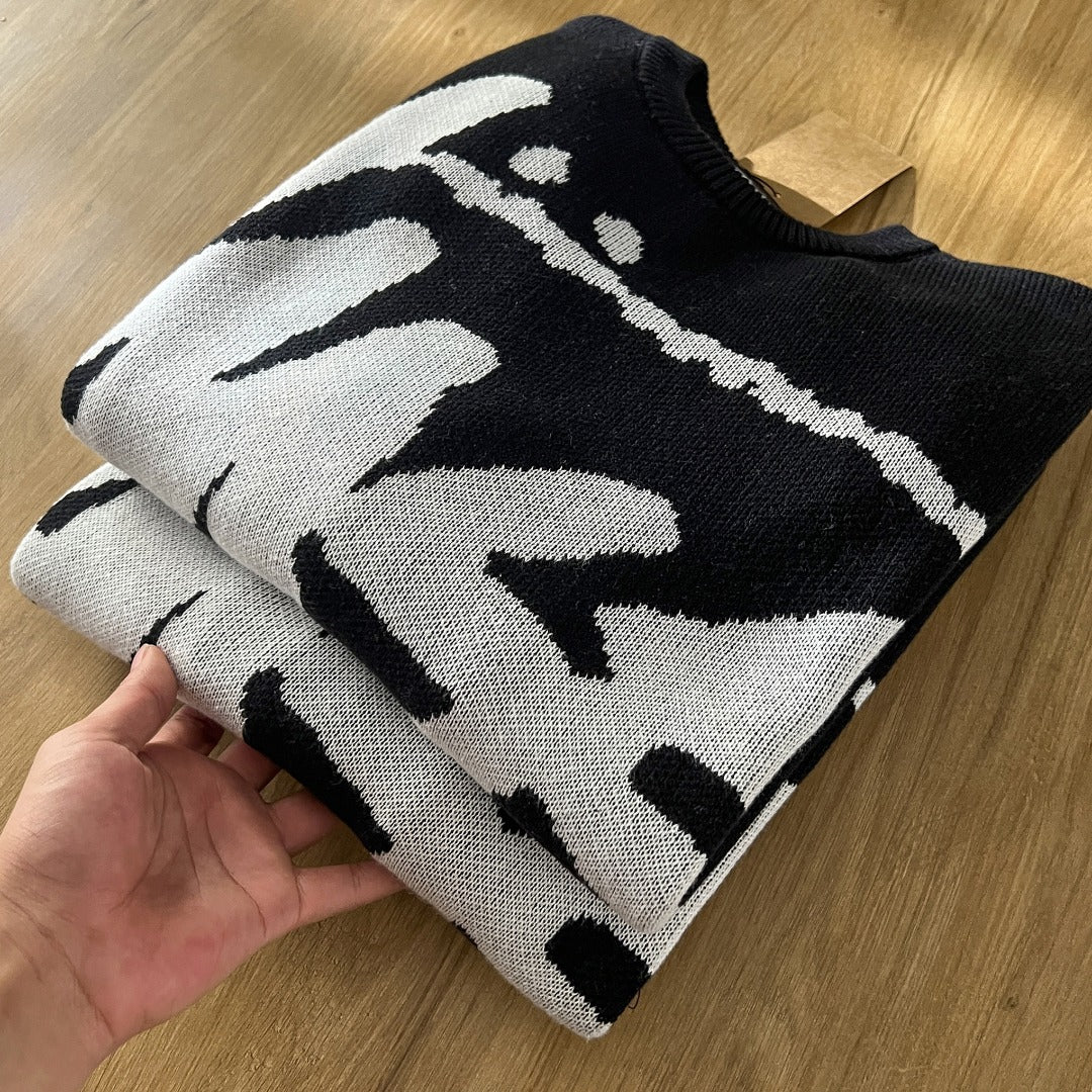 Stussy Black/White Sweater