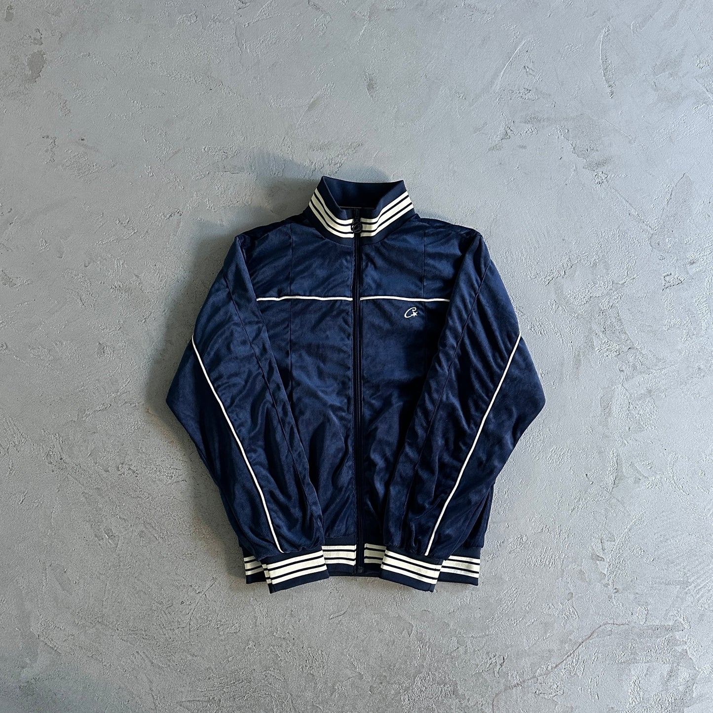 Corteiz Velour Amg Set Blue