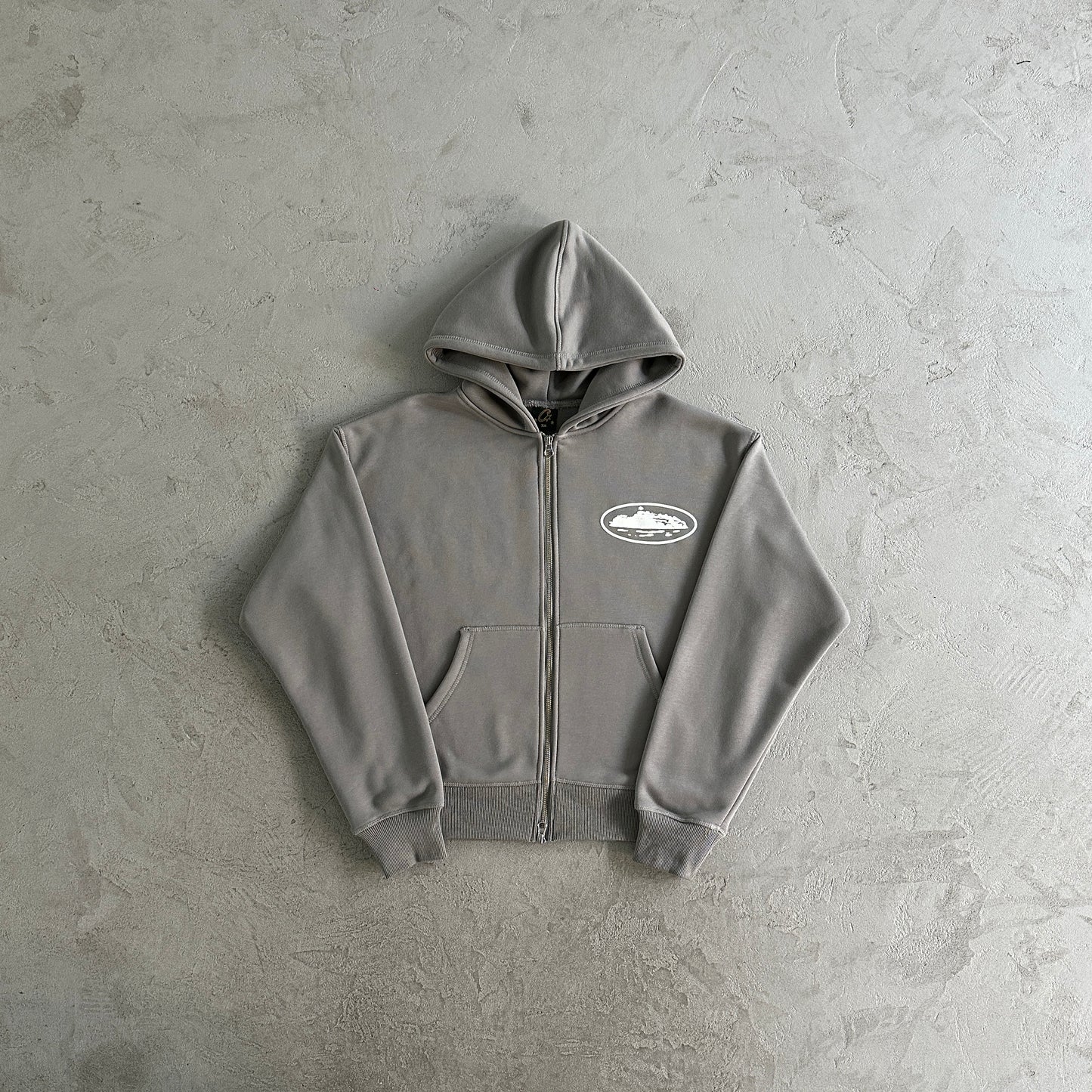 Corteiz Island Puff Print Set Grey Tracksuit