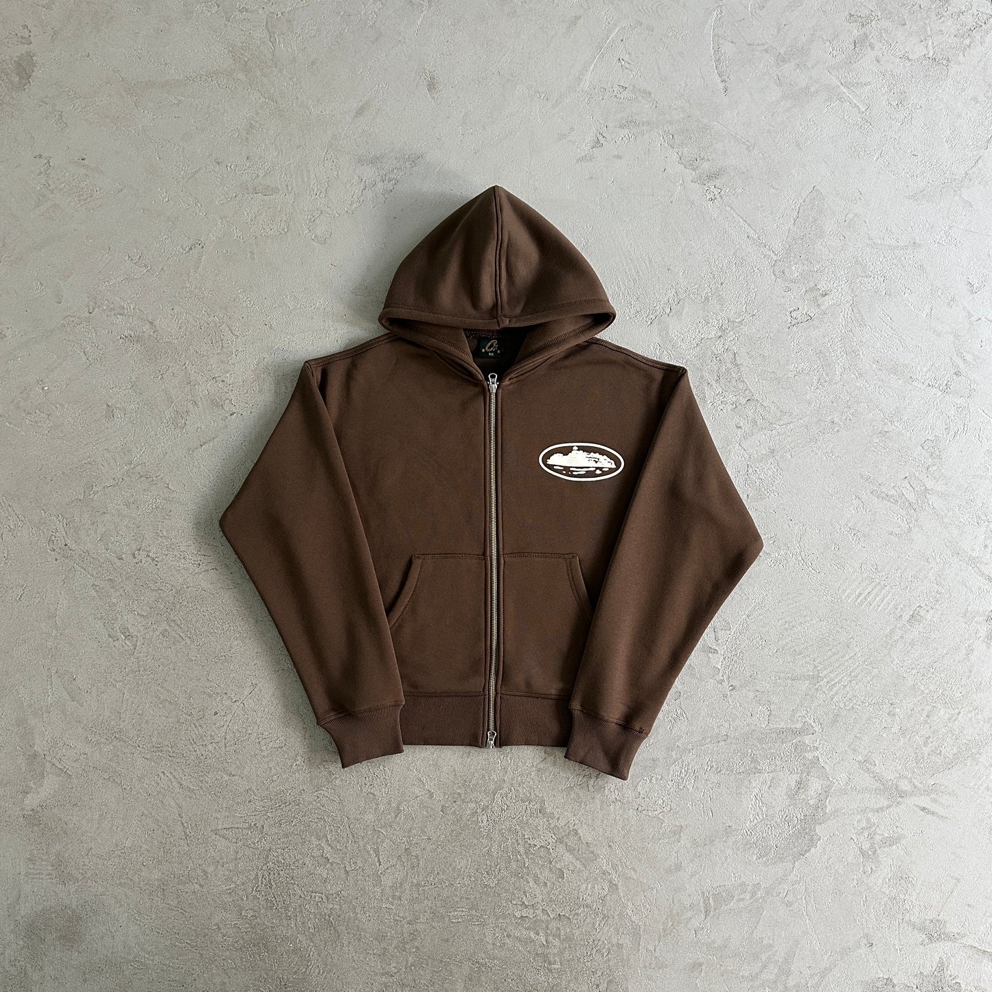 Corteiz Island Puff Print Set Brown Tracksuit