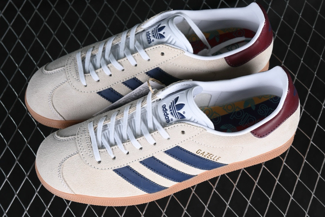 Adidas Gazelle Beige Dark Blue