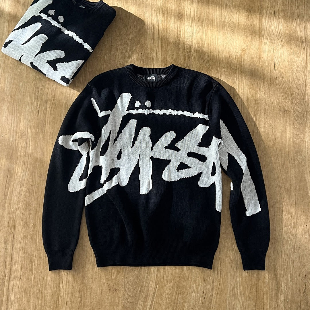 Stussy Black/White Sweater