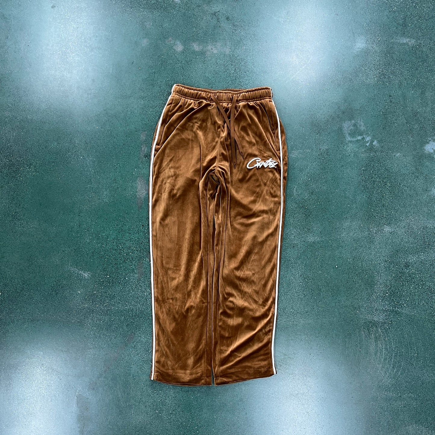 Corteiz Velour Brown Set Tracksuit