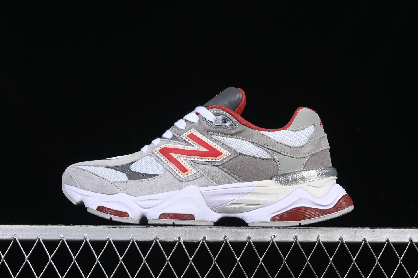 New Balance 9060 Grey/Red/White