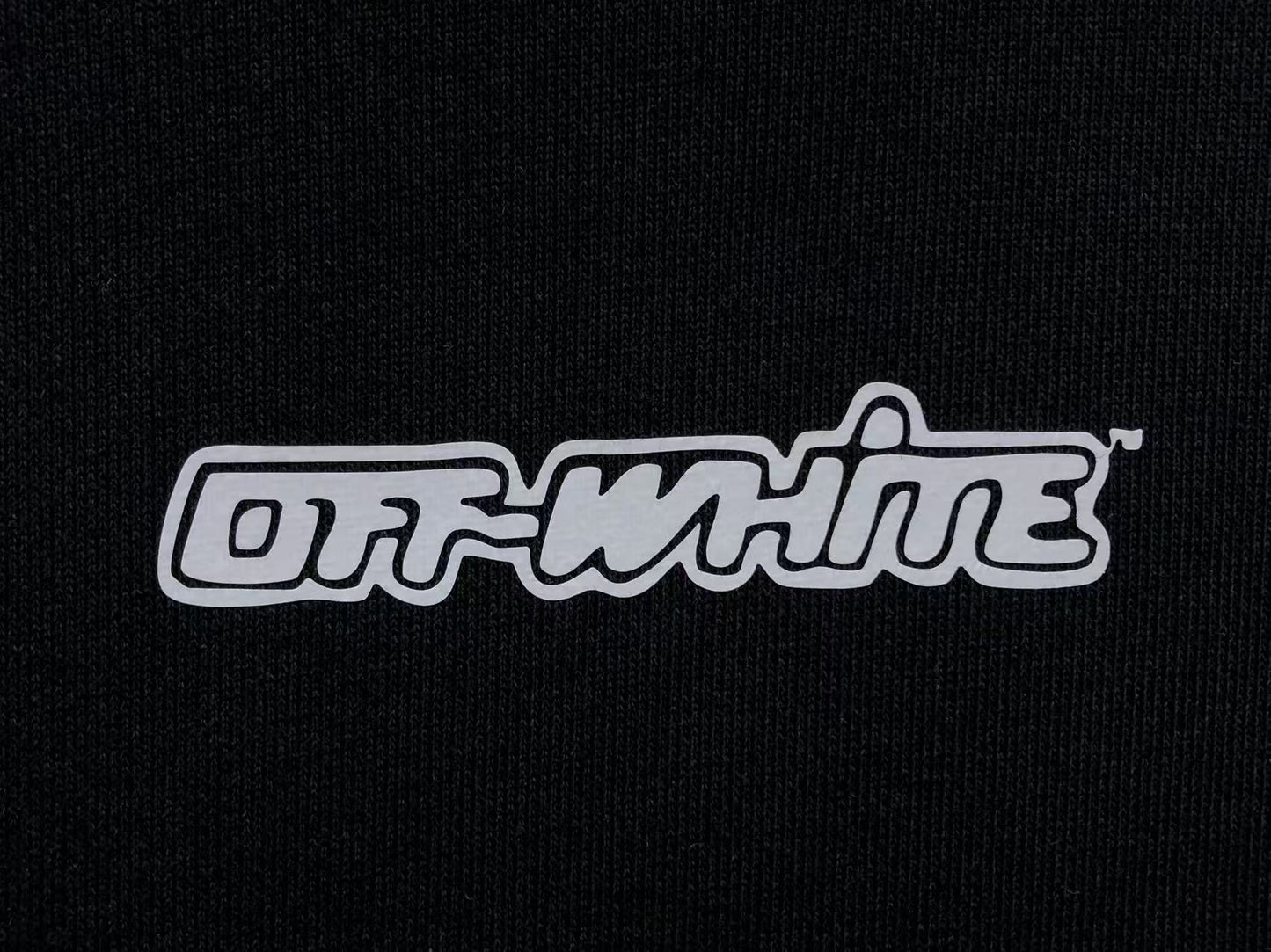 Off-white Hoodie Blue Logo