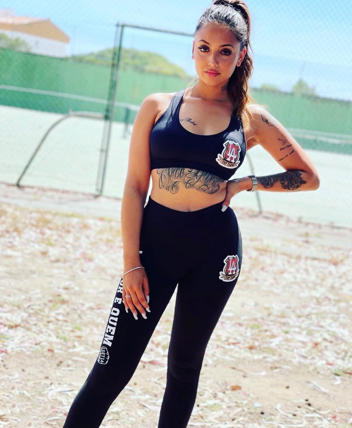 Top e Leggings Lutador É Quem Luta "Fight Like A Girl"