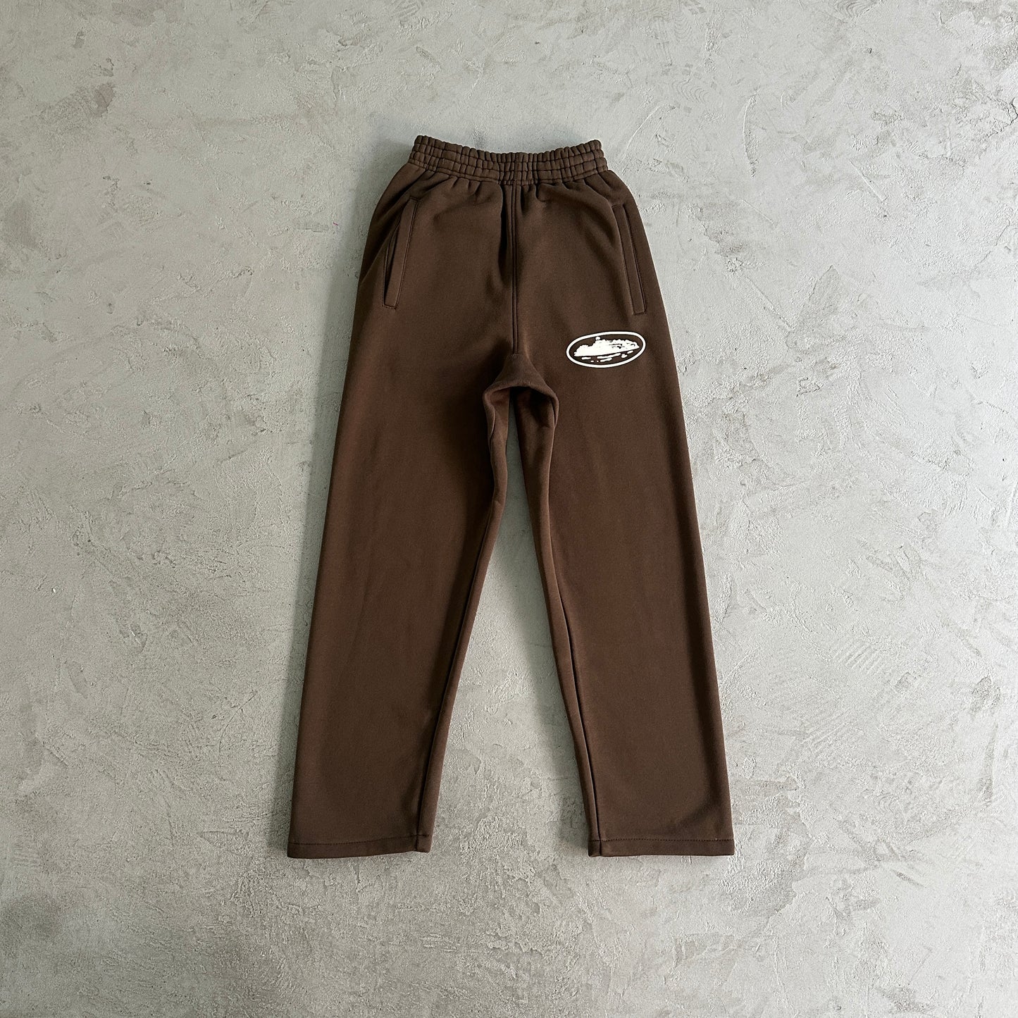 Corteiz Island Puff Print Set Brown Tracksuit