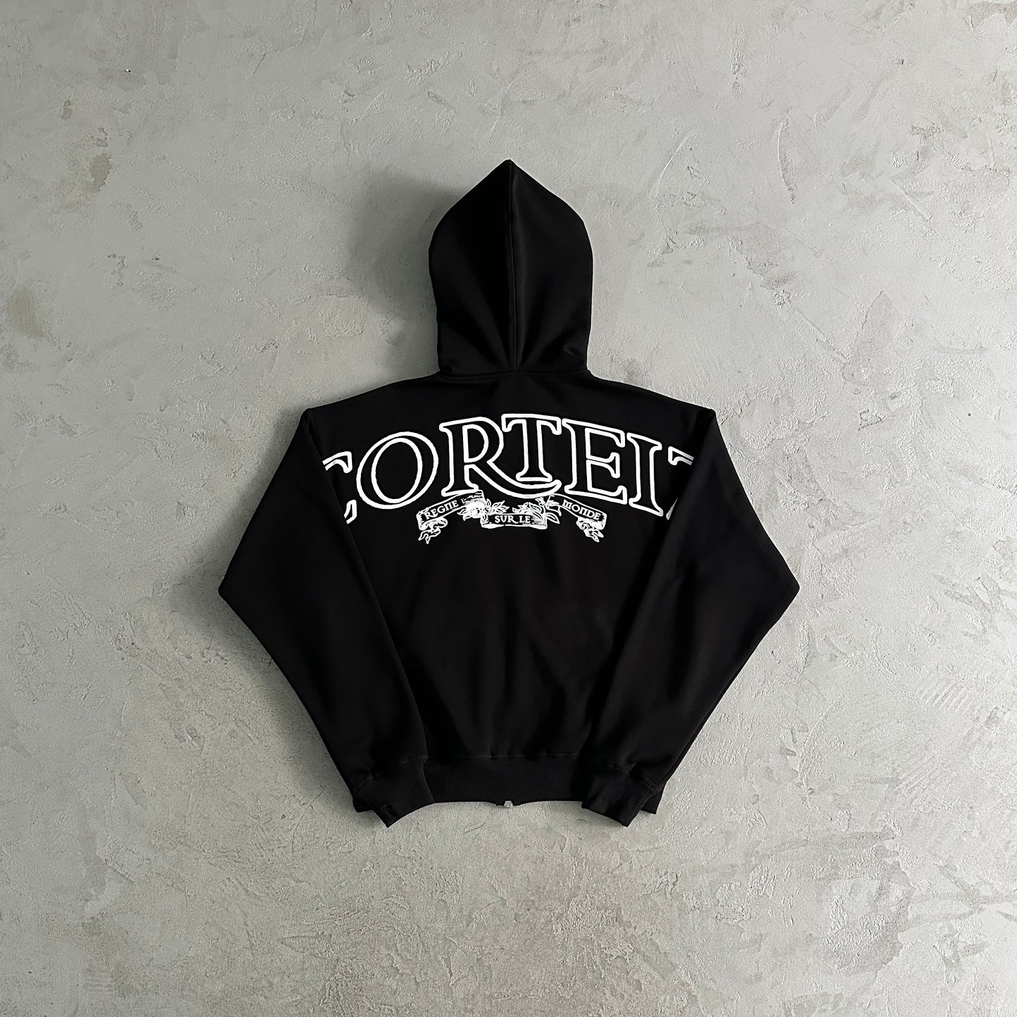 Corteiz Island Puff Print Set Black Tracksuit