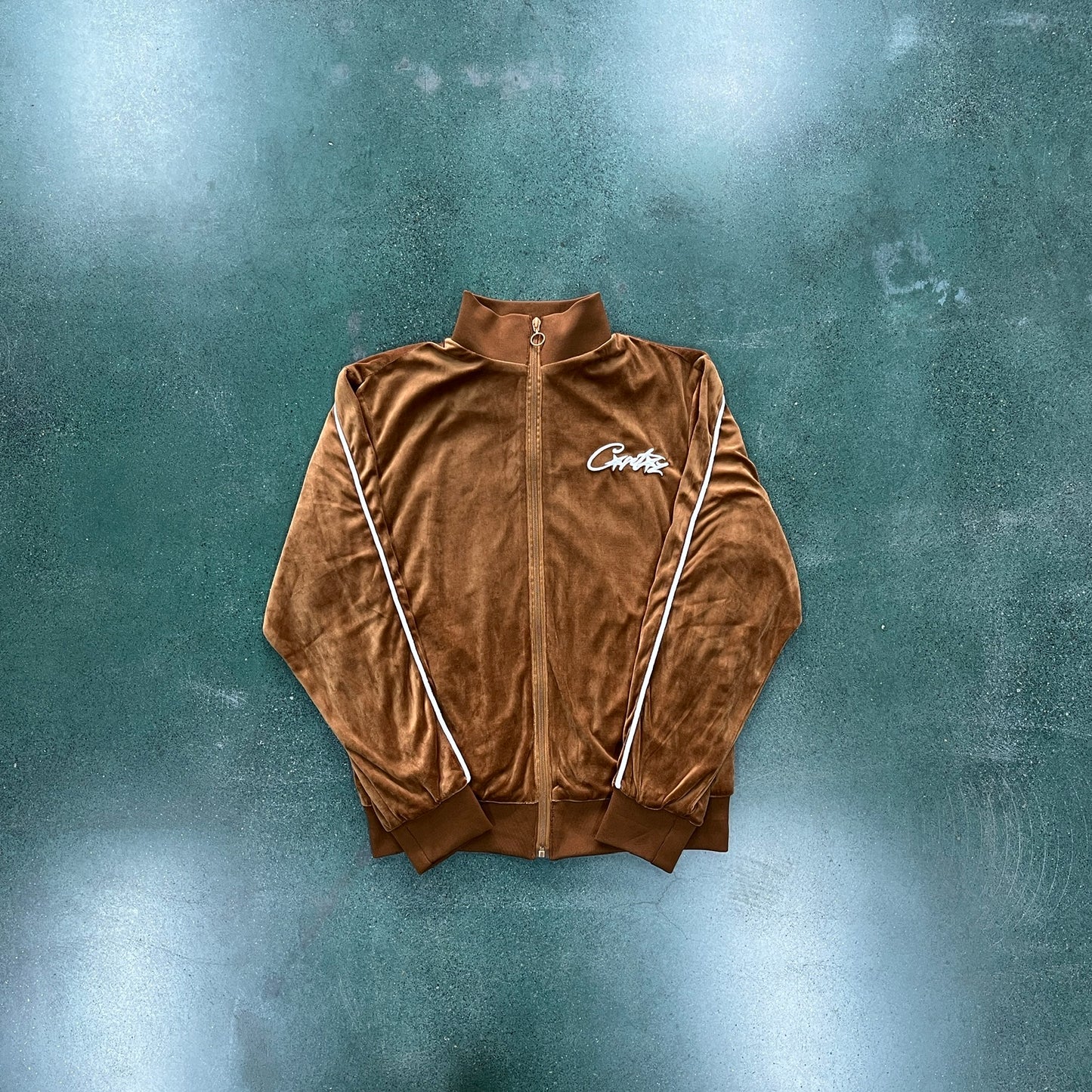 Corteiz Velour Brown Set Tracksuit