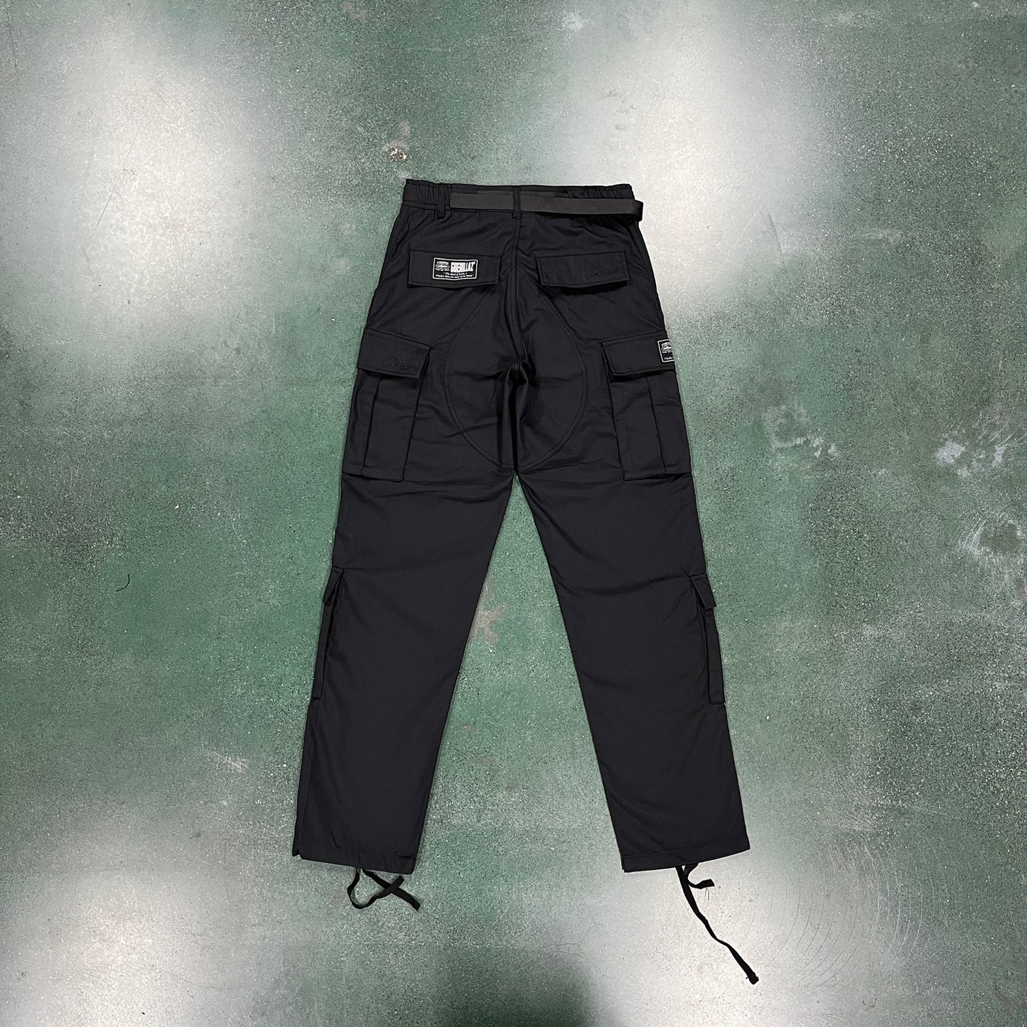 Corteiz Island Cargo Baggy Black/Black
