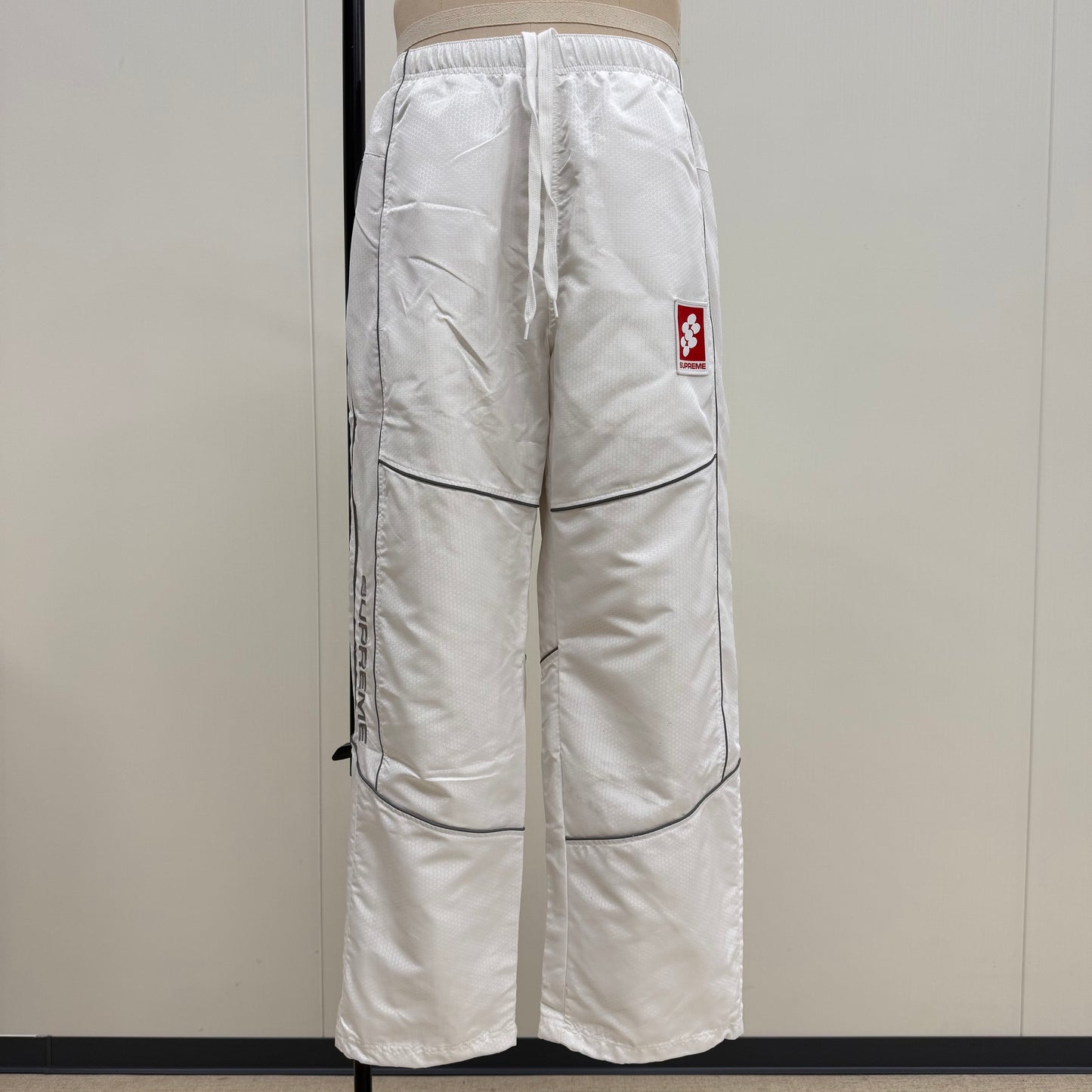 Supreme Reflective Piping Tracksuit White