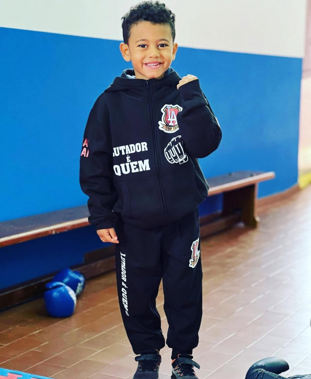 Fato De Treino Top Team LA Lutador É Quem Luta Junior