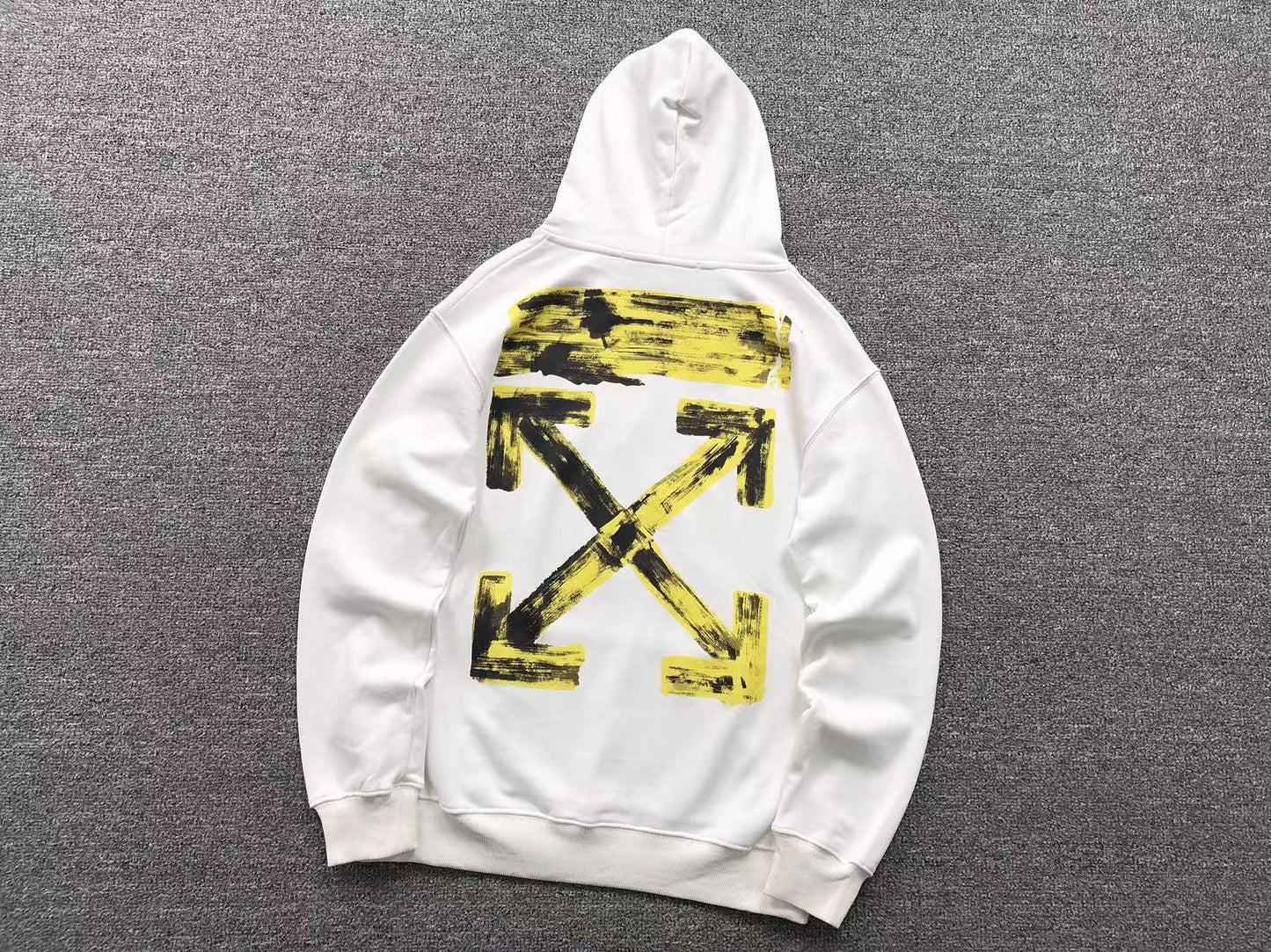 Off-white Hoodie Yellow Logo