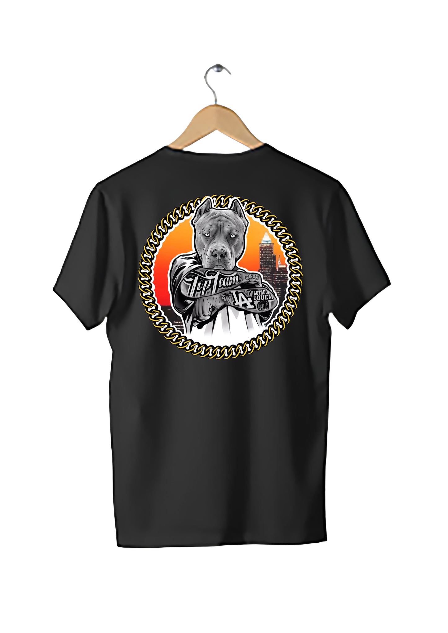 T-Shirt Preta Pitbull Mode