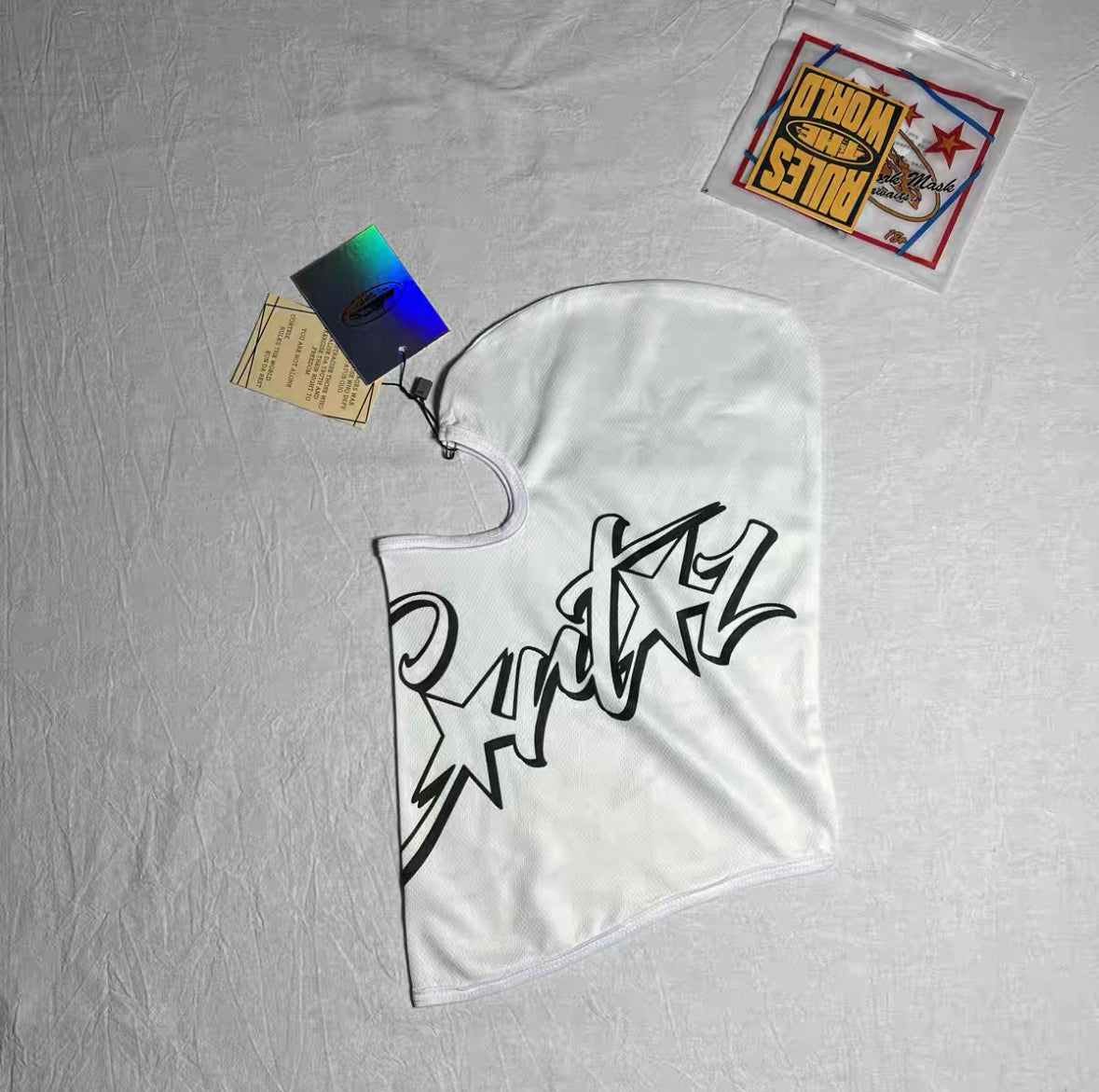 Corteiz Ski Mask White