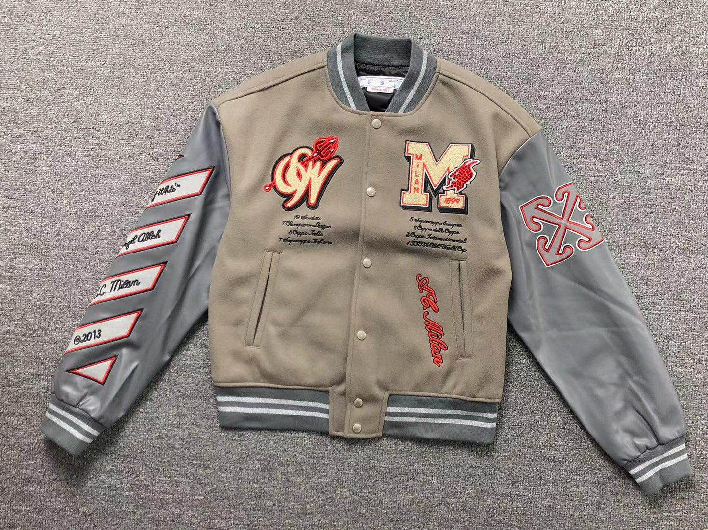 Off-White x Ac Milan Grey Jacket