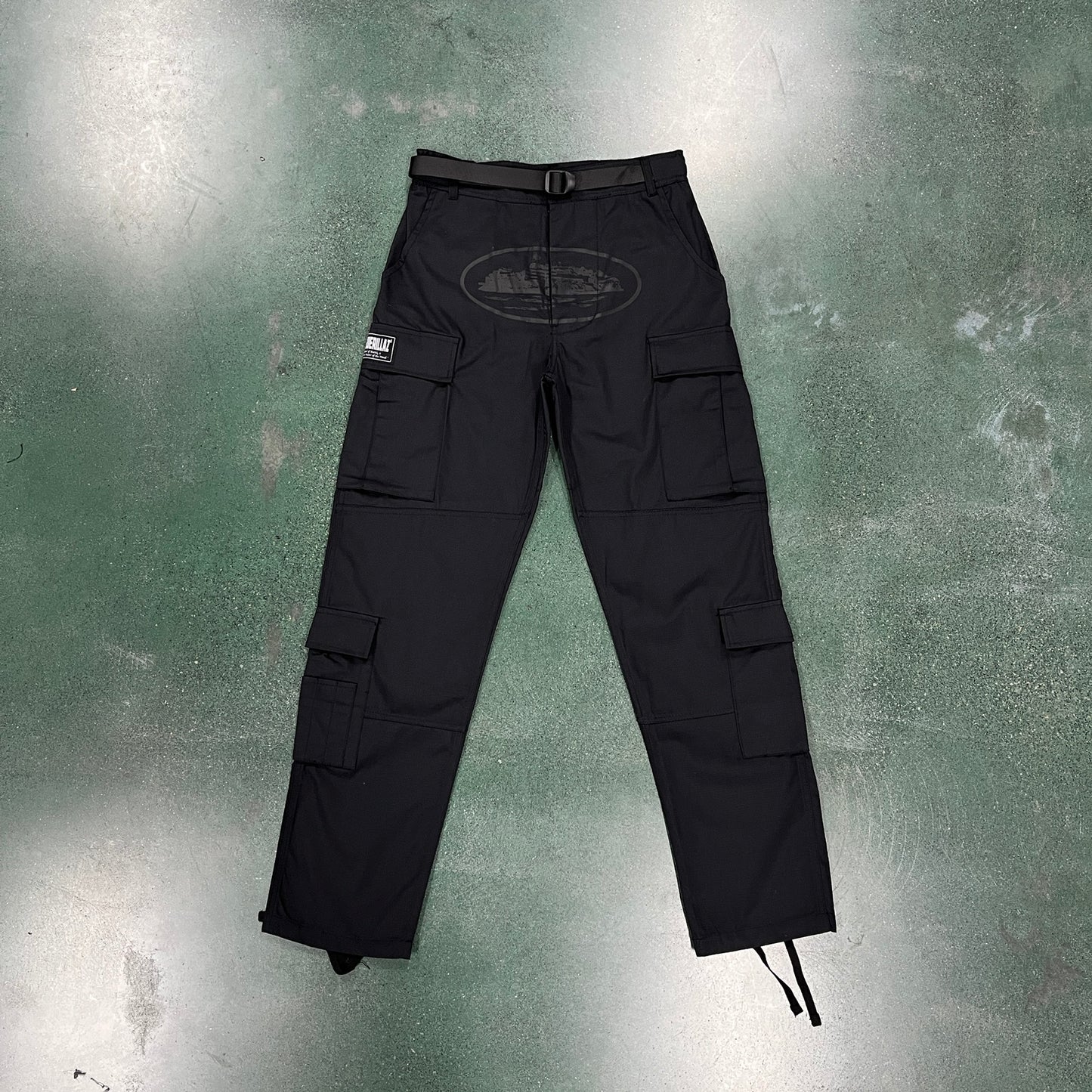 Corteiz Island Cargo Baggy Black/Black