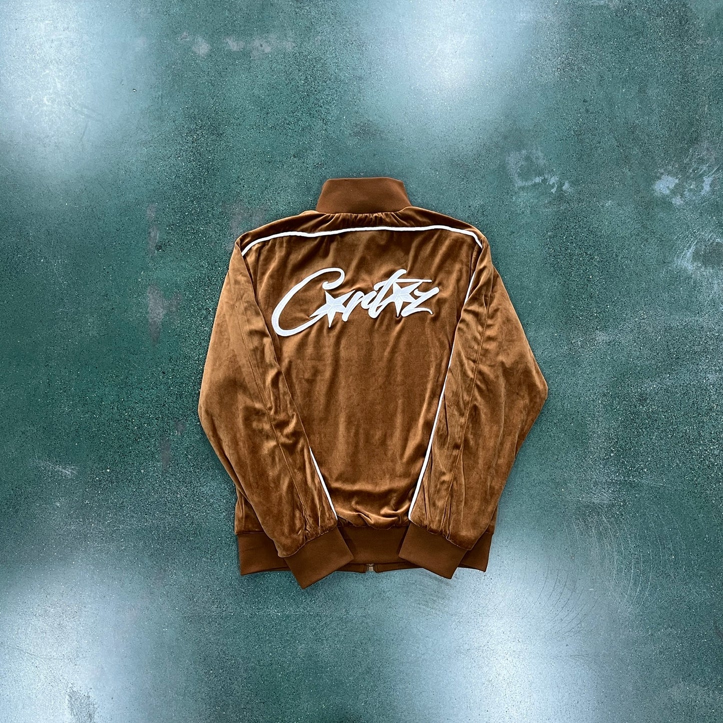 Corteiz Velour Brown Set Tracksuit