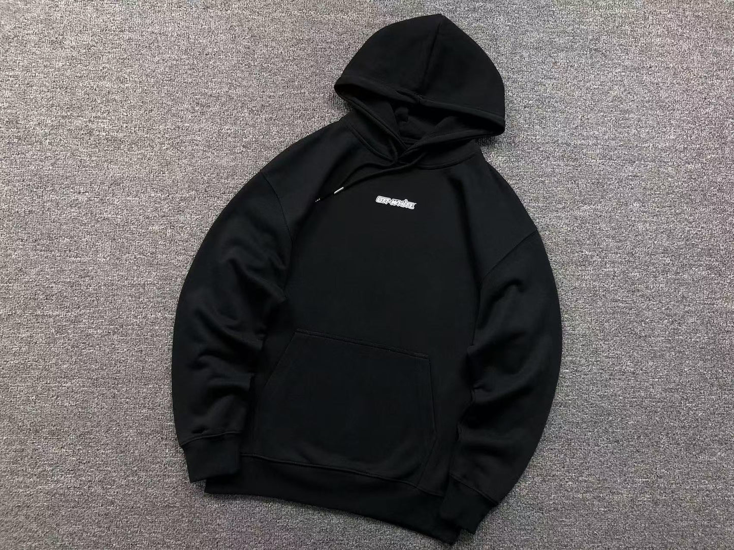 Off-white Hoodie Blue Logo