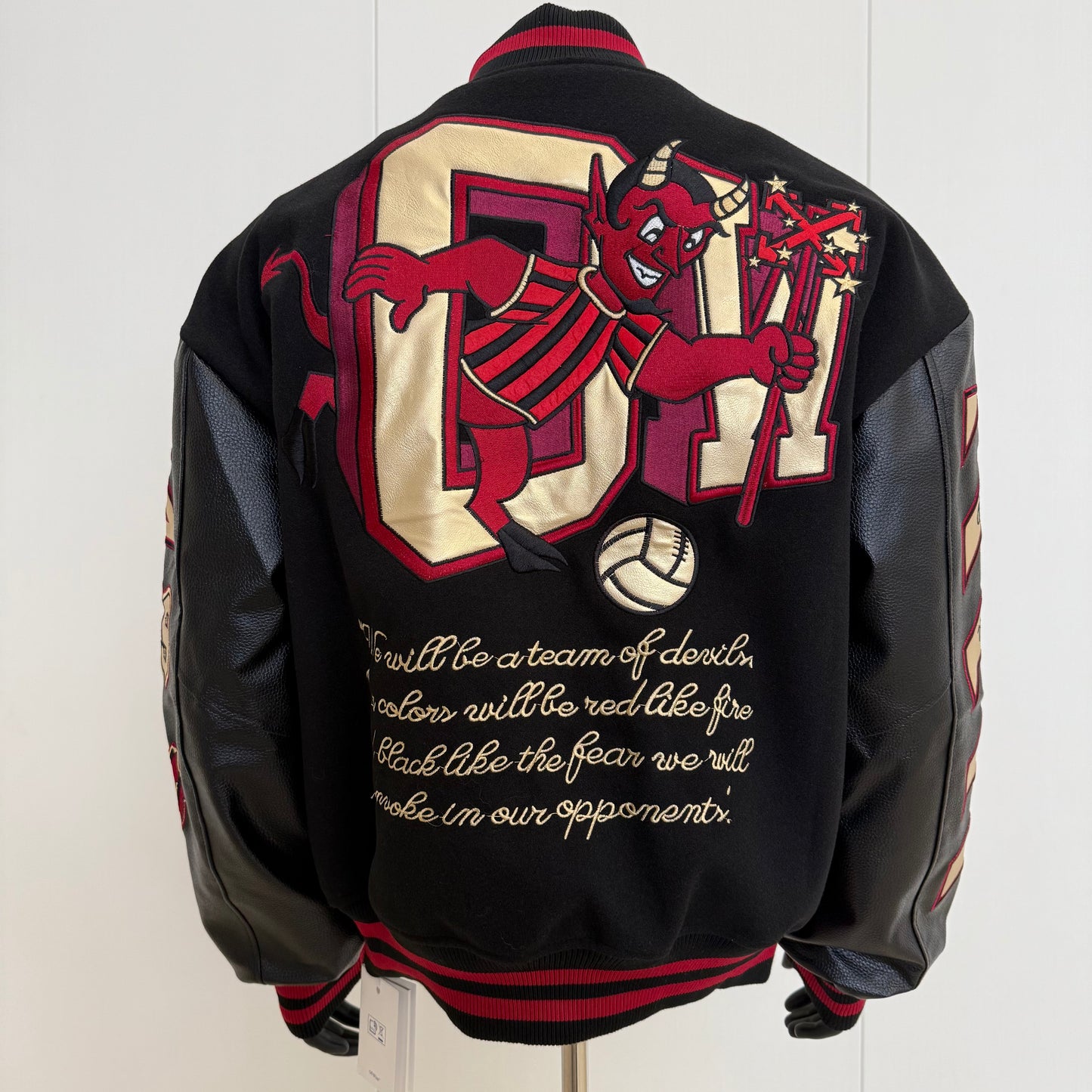 Off-White x AC Milan Varsity Jacket