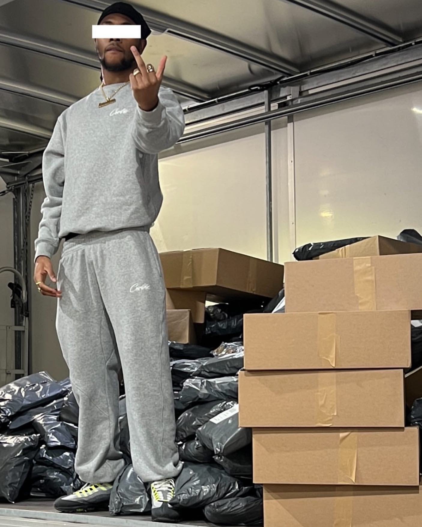 Corteiz Grey Set Tracksuit