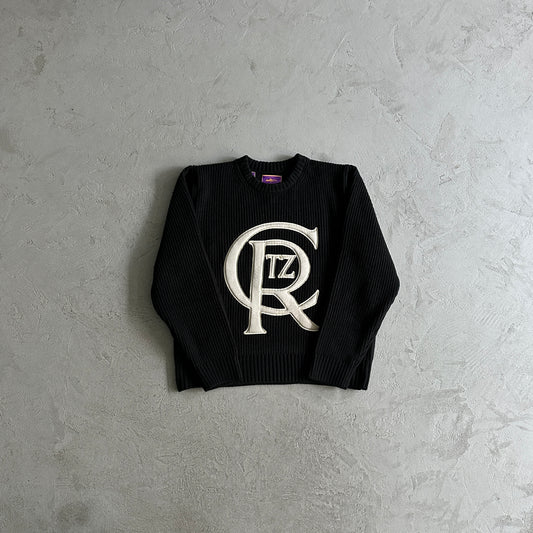 Corteiz Crest Knit Black