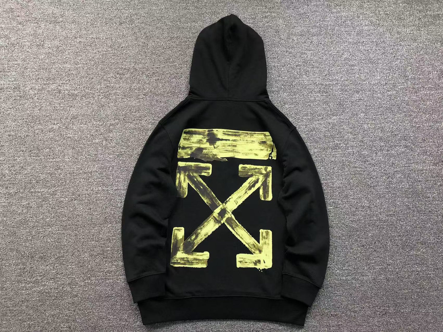 Off-white Hoodie Yellow Logo
