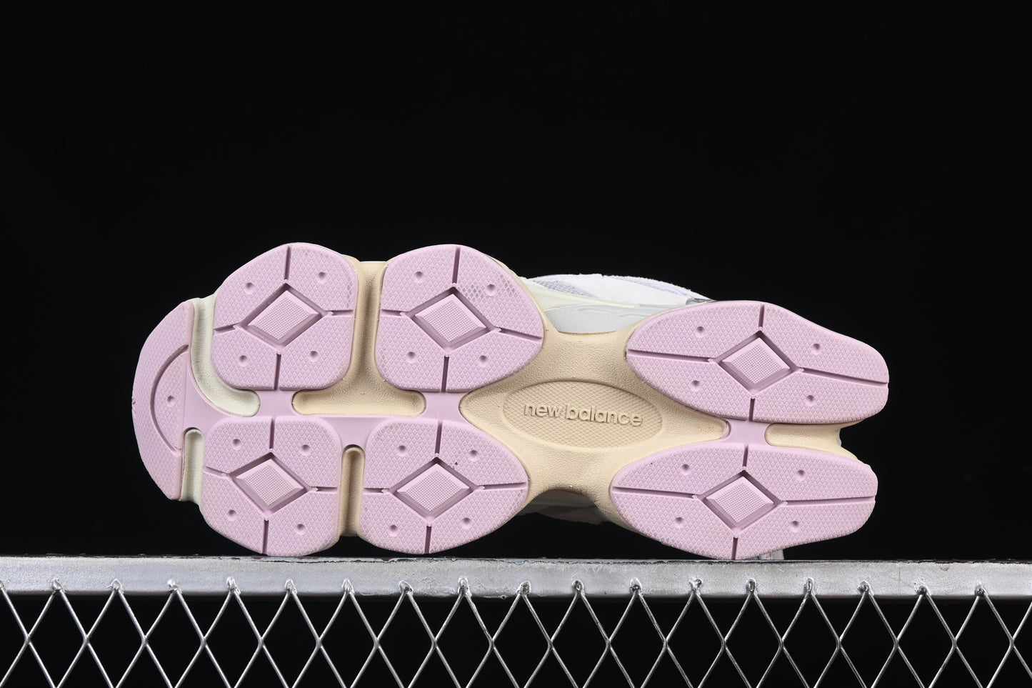 New Balance 9060 Grey with Pink Sole