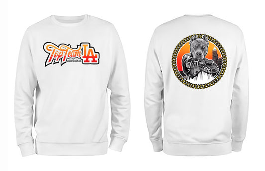 Sweatshirt Branca Pitbull Mode